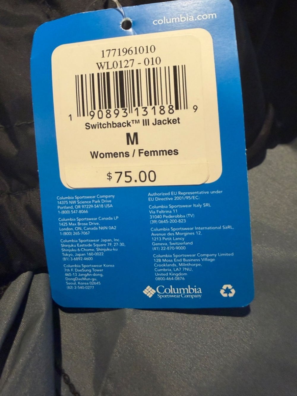 Columbia Switchback III Jacket, Size M - Picture 9 of 9
